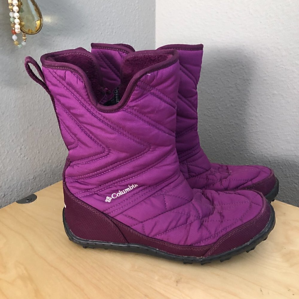 COLUMBIA Minx Omni Grip Omni Heat Boots Women's size EUR 37 Berry Purple